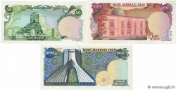 50, 100 et 200 Rials Lot IRAN 1974 P.101c, P.102d et P.103d UNC-