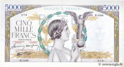 5000 Francs VICTOIRE Impression à plat FRANCE 1942 F.46.40 VF+