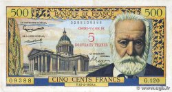 5 NF sur 500 Francs Victor HUGO FRANCE 1959 F.52.02