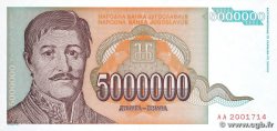 5000000 Dinara YOUGOSLAVIE 1993 P.132
