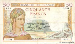 50 Francs CÉRÈS FRANCE 1935 F.17.04
