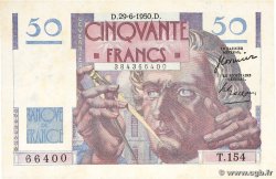 50 Francs LE VERRIER FRANCE 1950 F.20.15