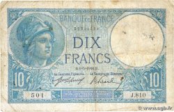 10 Francs MINERVE FRANCE 1916 F.06.01