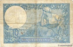 10 Francs MINERVE FRANCE 1916 F.06.01 B