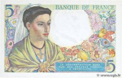 5 Francs BERGER FRANCE 1943 F.05.01 NEUF