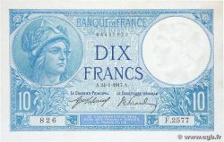 10 Francs MINERVE FRANCE 1917 F.06.02