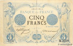 5 Francs NOIR FRANCE 1873 F.01.16