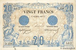 20 Francs NOIR FRANCE 1875 F.09.02