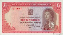 1 Pound RHODESIA 1968 P.28d AU