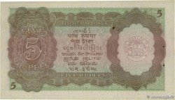 5 Rupees INDIA 1937 P.018a AU