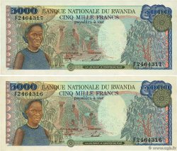 5000 Francs Consécutifs RWANDA 1988 P.22a UNC