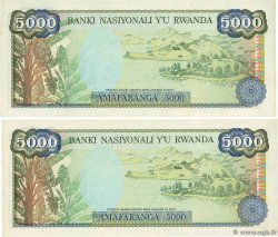 5000 Francs Consécutifs RWANDA 1988 P.22a UNC