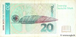 20 Deutsche Mark GERMAN FEDERAL REPUBLIC 1991 P.39a BC