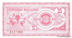 25 Denari NORTH MACEDONIA 1992 P.02a UNC