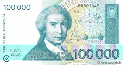100000 Dinara CROATIE 1993 P.27a NEUF