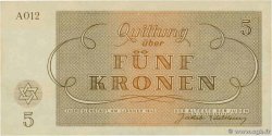 5 Kronen ISRAËL Terezin / Theresienstadt 1943 WW II.703 SUP