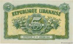 5 Piastres LIBANO 1948 P.040 EBC