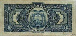 10 Sucres ECUADOR 1948 P.092d F+