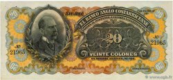 20 Colones Spécimen COSTA RICA 1909 PS.124s3 AU