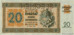 20 Korun Spécimen SLOVAQUIE 1942 P.07s SPL