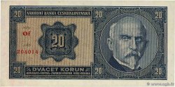 20 Korun TCHÉCOSLOVAQUIE 1926 P.021a SPL