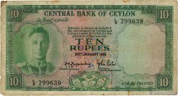 10 Rupees CEYLAN 1951 P.048