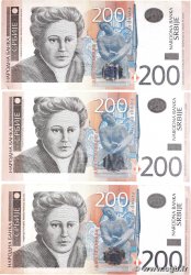 200 Dinara Lot SERBIEN 2005 P.42a fSS