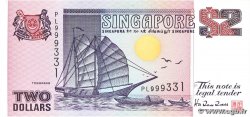 2 Dollars SINGAPOUR 1992 P.28 TTB+