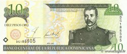 10 Pesos Oro RÉPUBLIQUE DOMINICAINE 2001 P.168a VF+
