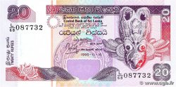 20 Rupees SRI LANKA 1995 P.109a UNC