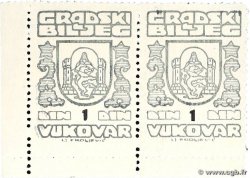 1000 Dinara Lot CROATIA Vukovar 1991 P.22a UNC-