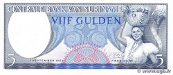 5 Gulden SURINAM 1963 P.120b SC+