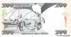 200 Shilingi TANSANIA 1992 P.20 VZ
