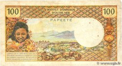 100 Francs TAHITI 1961 P.24a G