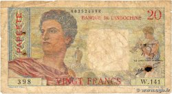 20 Francs TAHITI 1960 P.21c G