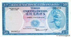 50 Escudos TIMOR 1967 P.27a TTB+