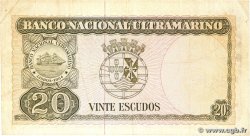 20 Escudos TIMOR 1967 P.26a F