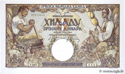 1000 Dinara SERBIA 1942 P.32a