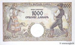 1000 Dinara SERBIA 1942 P.32a UNC-