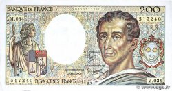 200 Francs MONTESQUIEU FRANCE 1985 F.70.05