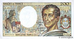 200 Francs MONTESQUIEU FRANCE 1985 F.70.05