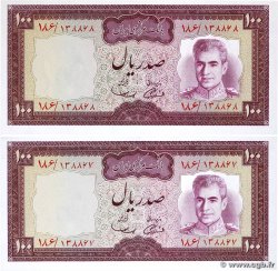 100 Rials Consécutifs IRAN 1971 P.091a