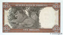 5 Dollars RHODESIA 1976 P.36a AU+
