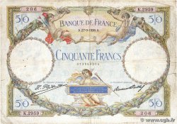 50 Francs LUC OLIVIER MERSON FRANCE 1928 F.15.02 B+
