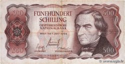 500 Schilling AUSTRIA 1965 P.139a