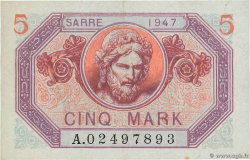 5 Mark SARRE FRANCE 1947 VF.46.01 SUP+