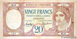 20 Francs DJIBOUTI 1936 P.07B