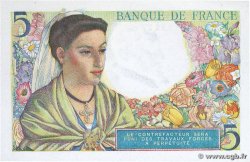 5 Francs BERGER FRANCE 1943 F.05.03 AU+