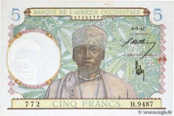 5 Francs FRENCH WEST AFRICA (1895-1958) 1942 P.25