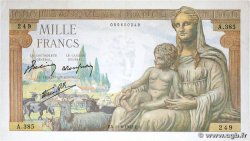 1000 Francs DÉESSE DÉMÉTER FRANCE 1942 F.40.02
